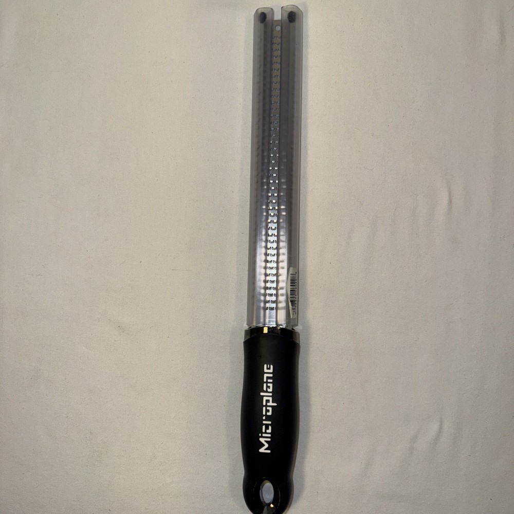 Microplane Premium Classic Series Zester Grater, 18/8, Black