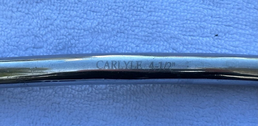 CARLYLE Curved Mullen Eggbutt Snaffle Bit 4.5" EUC+++