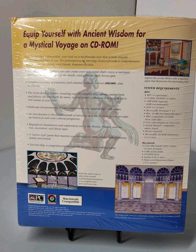 Astrology PC CD-ROM Big Box Complete MPC Mac Windows Software Vintage
