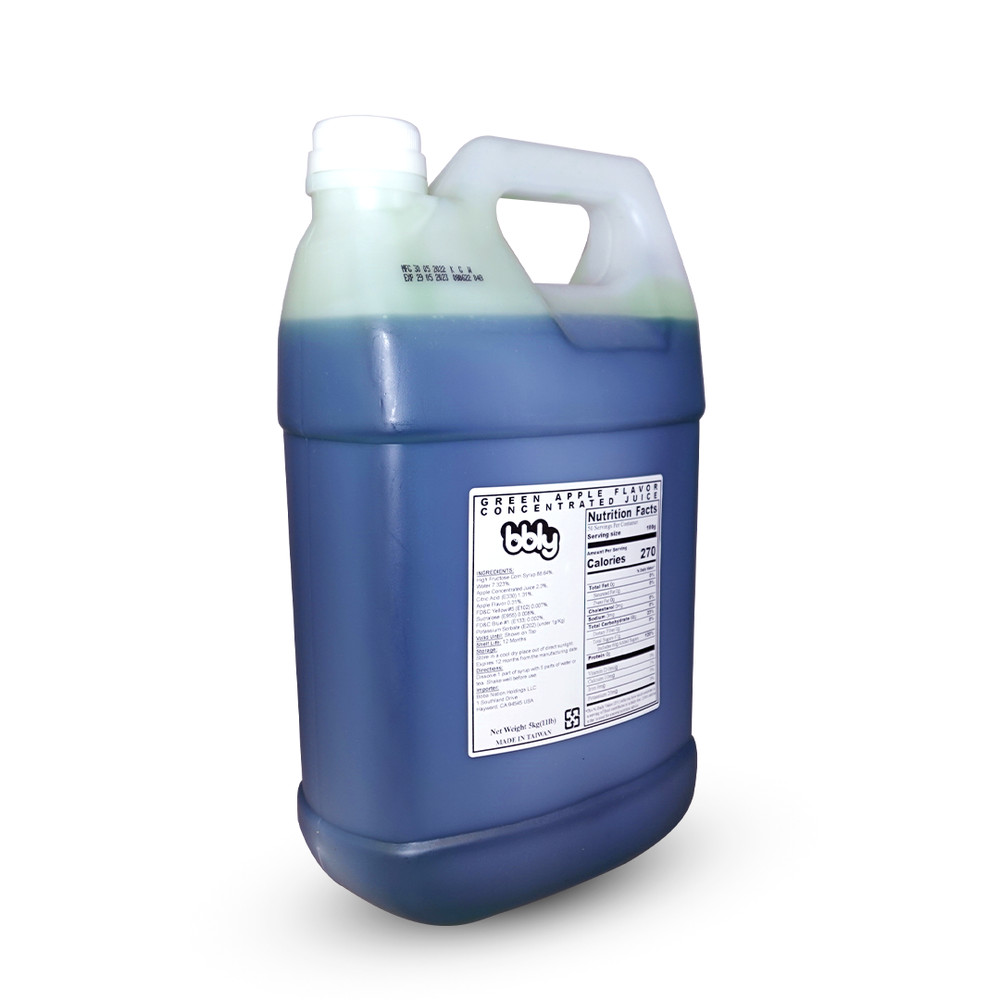 BBLY Green Apple Syrup, 11lbs x btl