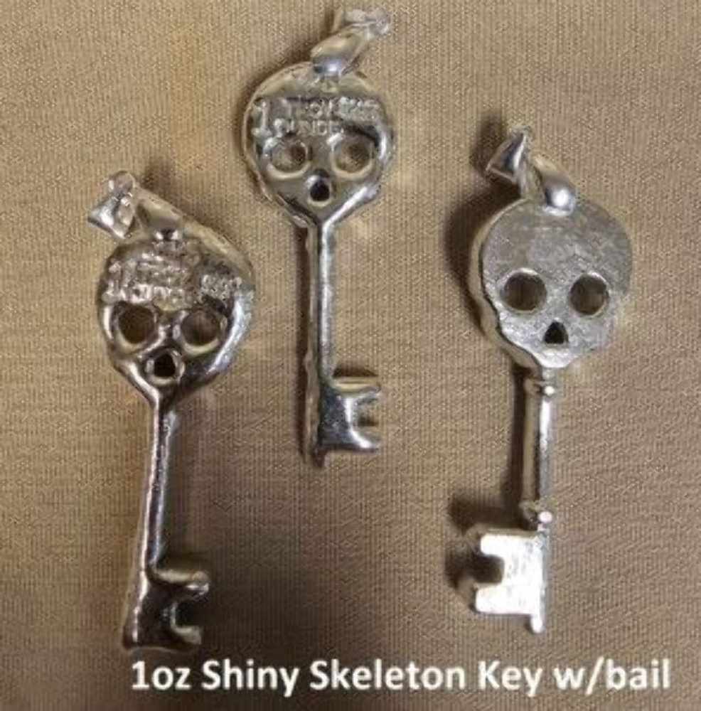 1oz "Skeleton Key" With bail by YPS