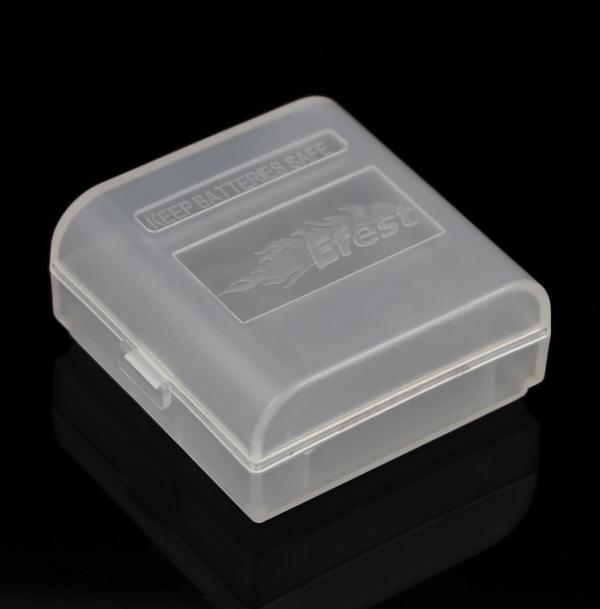 Efest 18350 Battery White Clear Plastic Battery Case/Box 2 Pcs