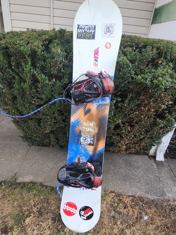 Burton Snowboard With Sims Bindings