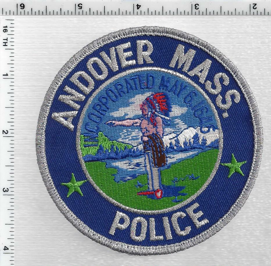 Andover Police (Massachusetts) 2nd Issue Uniform Take-Off Shoulder Patch