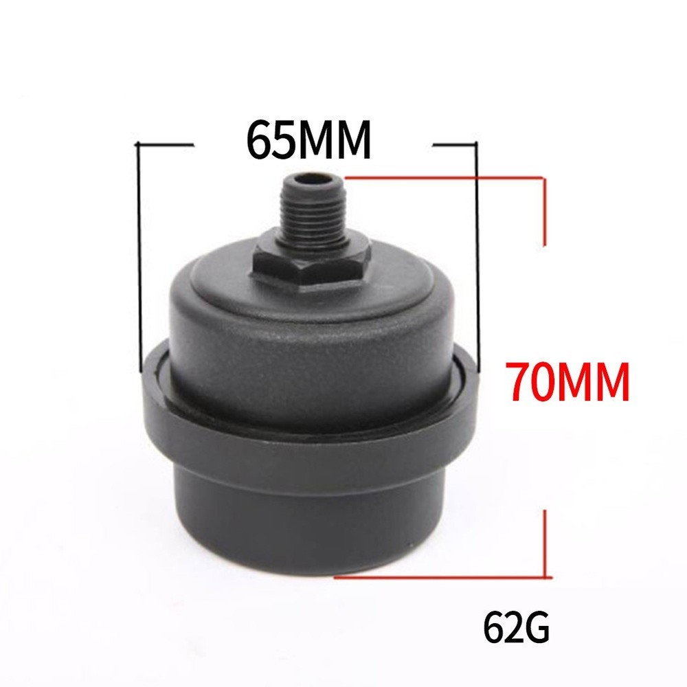 Air Compressor Muffler Filter 13mm 73mmx60mm Black Clinker Replacement