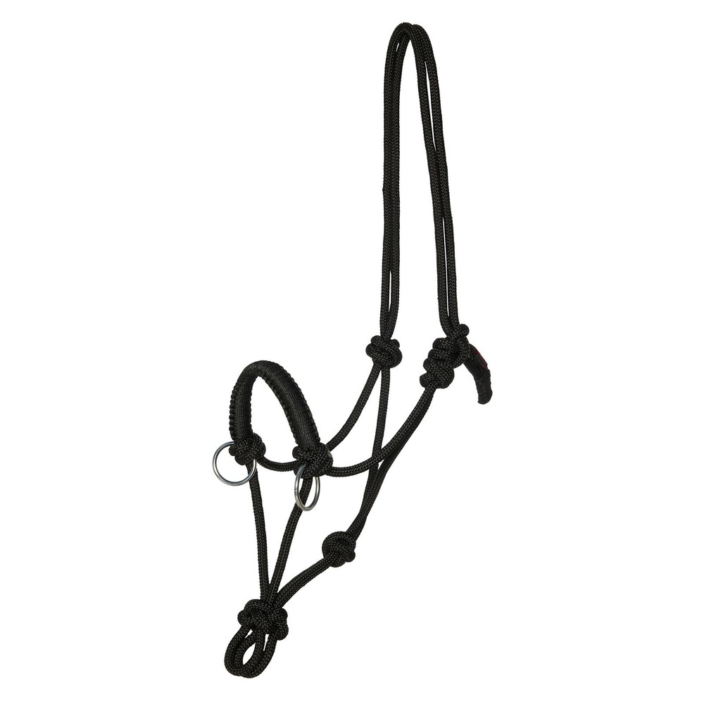 Kieffer Ruby Rope Halter/Bridle Combo - Full - Black