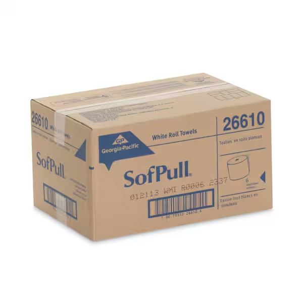 SofPull 9” Paper Towel Roll by GP PRO (Georgia-Pacific), White, 26610, 400