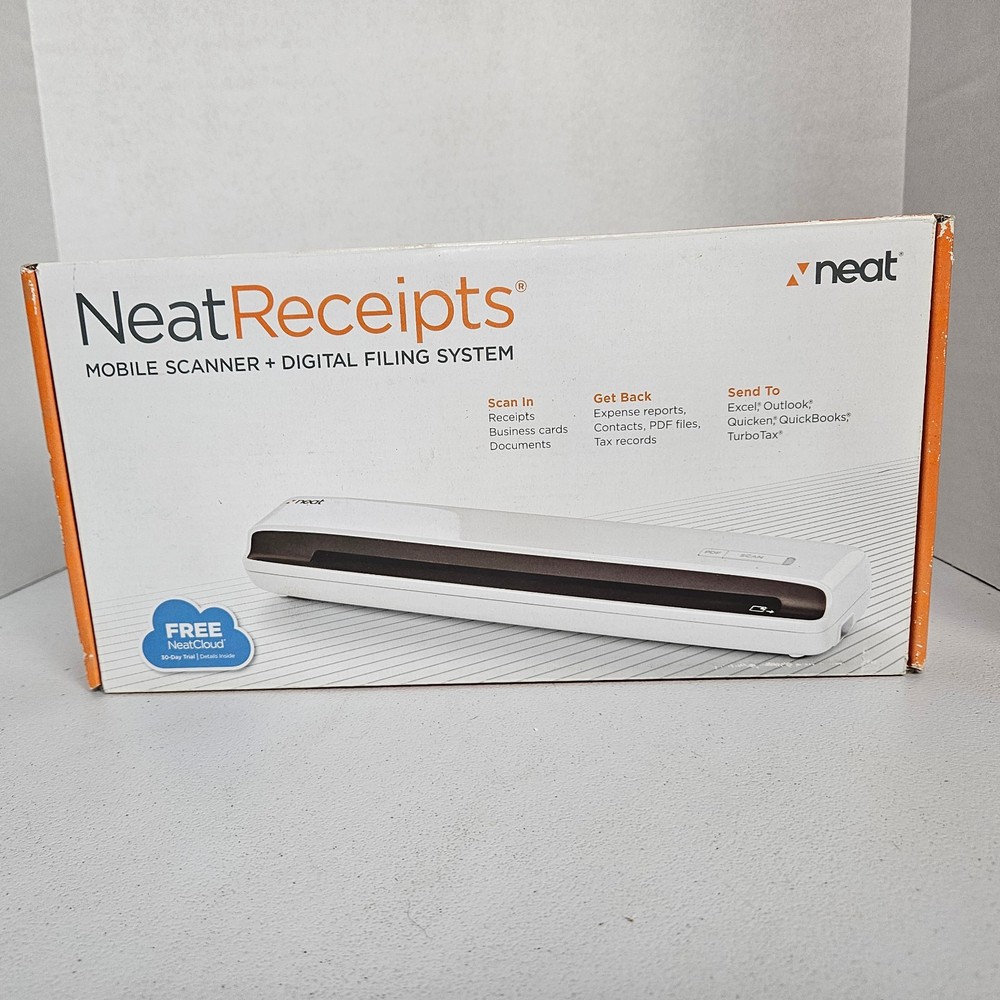NeatReceipts Mobile Document Scanner & Digital FILE System NOB READ DESCRIPTION