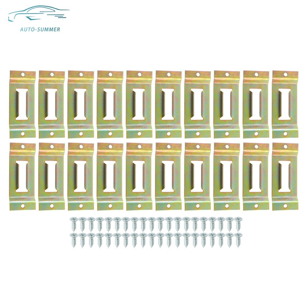 E Track Tie Down Enclosed Trailer Secure Cargo Single Slots 20 Pack Galvanized