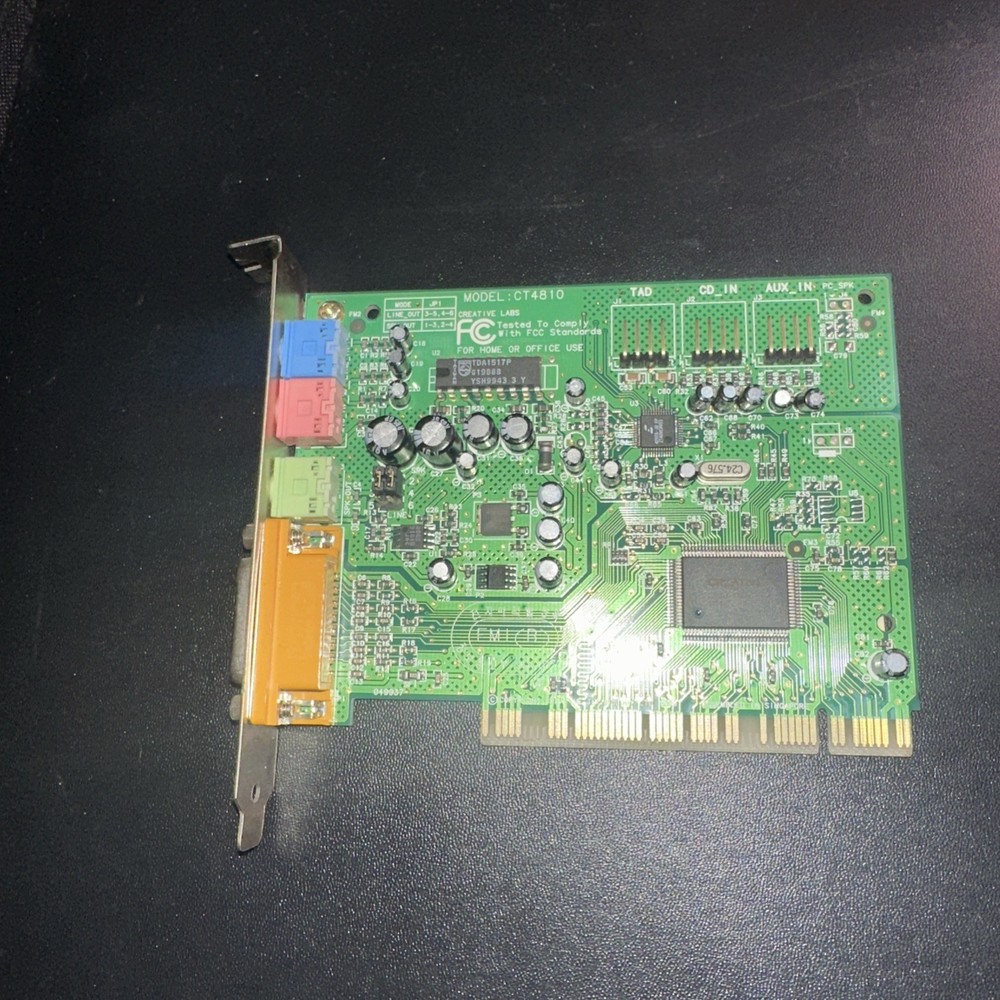 Creative Labs Sound Card CT4810, PCI - Tested