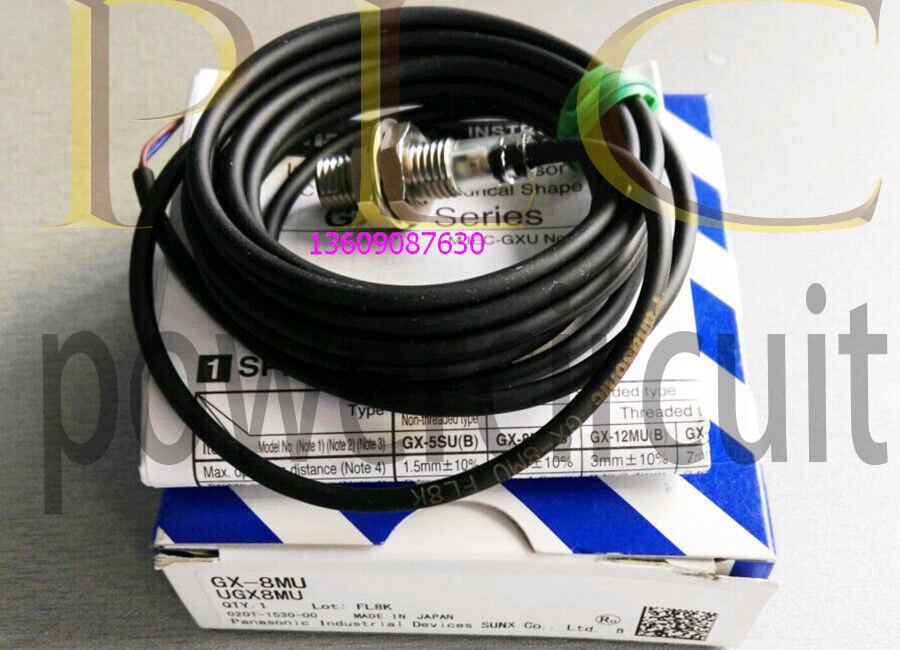 SUNX GX-8MU  Cylindrical Inductive Proximity Sensor - DC 2 Wire-Threaded - Shi