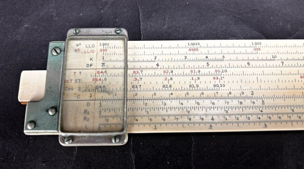 Vintage Post Versalog 1460 Slide Rule with Leather Case