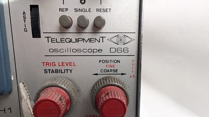 Telequipment Oscilloscope D66 AS-IS Not Tested