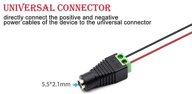 UNIVERSAL 12V 4A REPLACEMENT POWER CORD WITH 8-TIPS