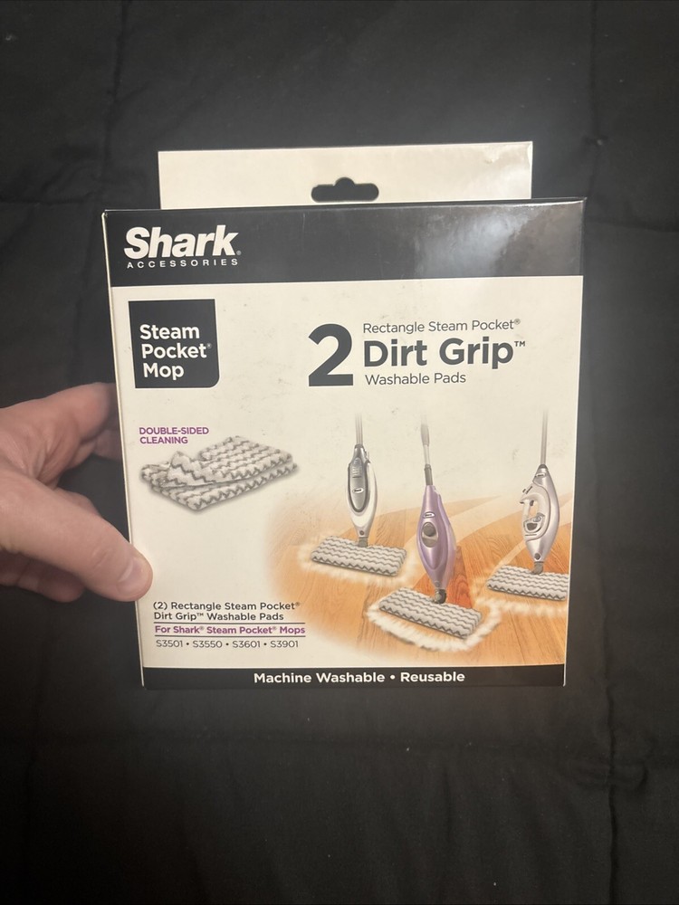 Shark Advanced Micro-fiber Cleaning Pads Double Sided Reusable Rectangle 1 Box