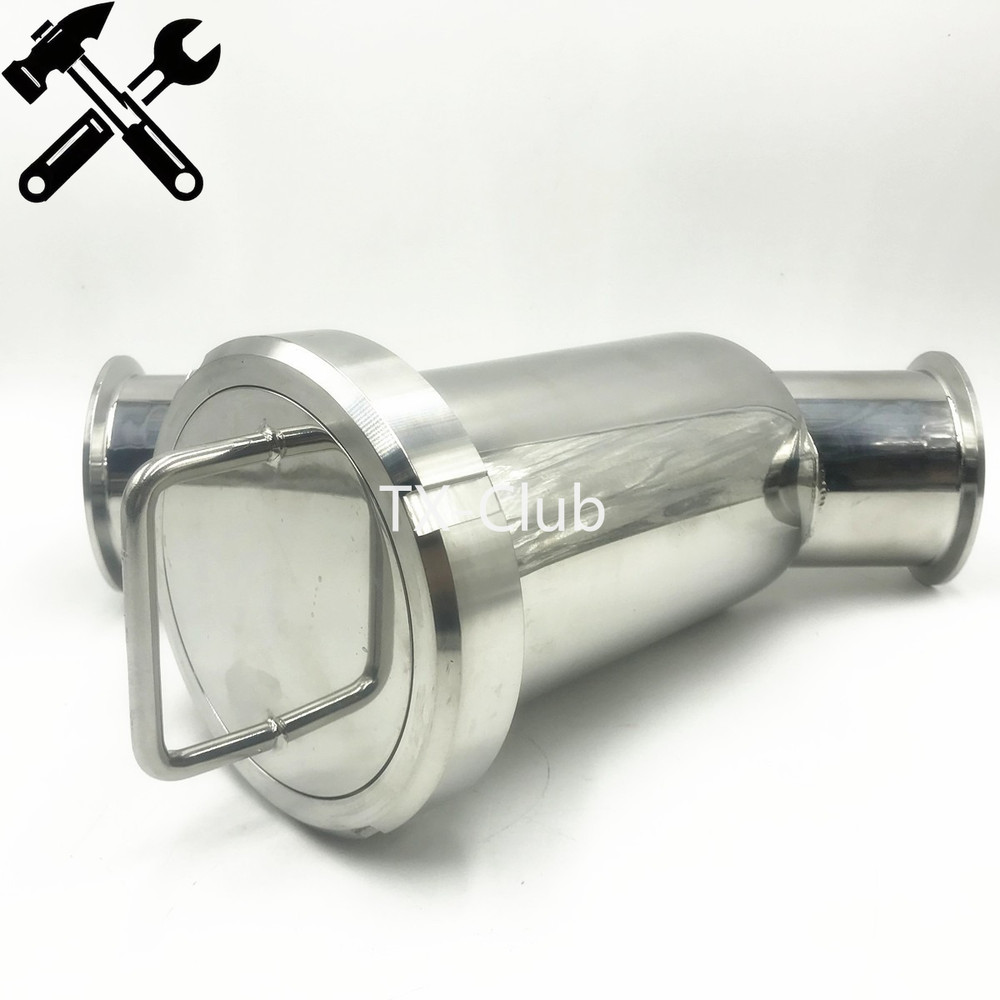 SS304 1-1/2" Sanitary Inline Y Strainer 100 Mesh Pipe Filter