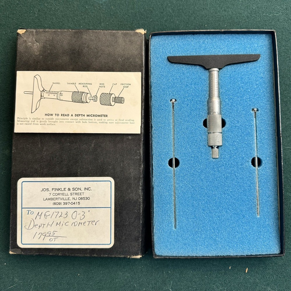 MG Tools Depth Micrometer MG173 0-3 *NEW*