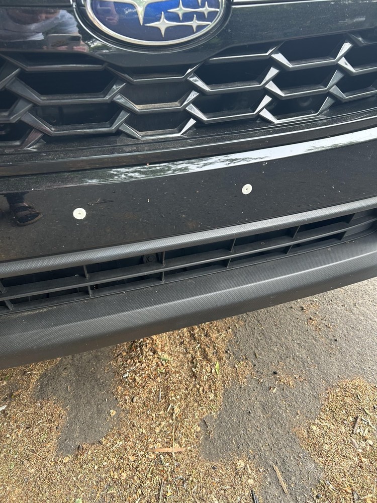 Front License Plate Mount Bracket Round Hole Adapter Kit for Subaru–Plastic P...