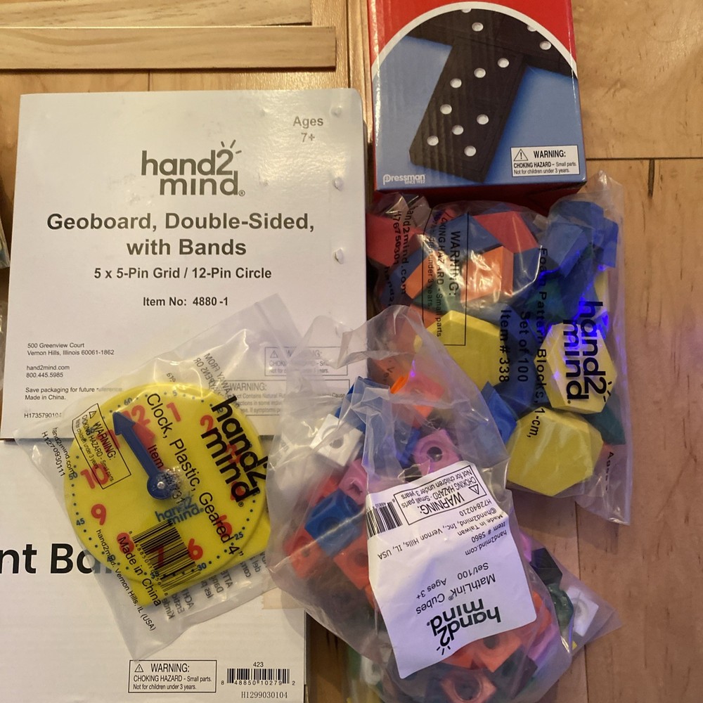 Saxon Home Study Math Kit Hand2mind Manipulatives Like New