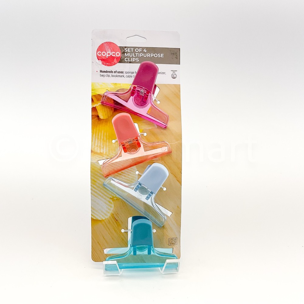 Copco Multipurpose Kitchen Clips Set Of 4 Creates A Tight Seal New