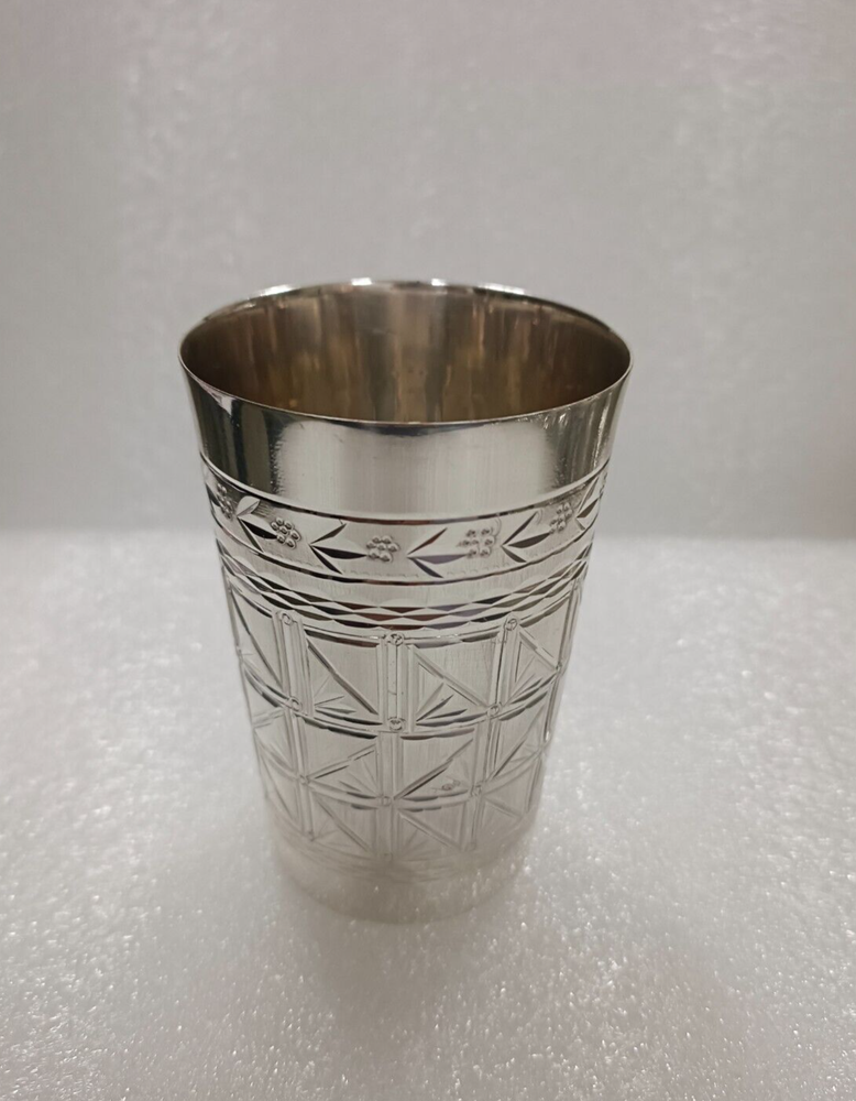 Brass with pure silver plating Kiddush Cup Wine Glass