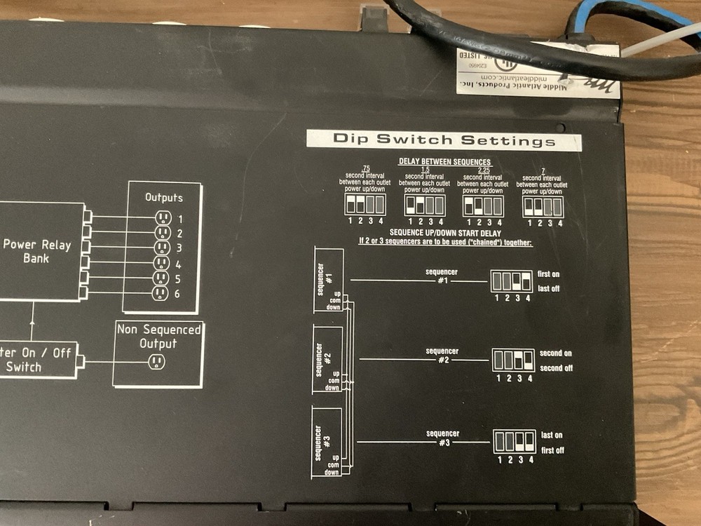 Middle Atlantic PDS-615R Power Sequencer - Rack Mounted