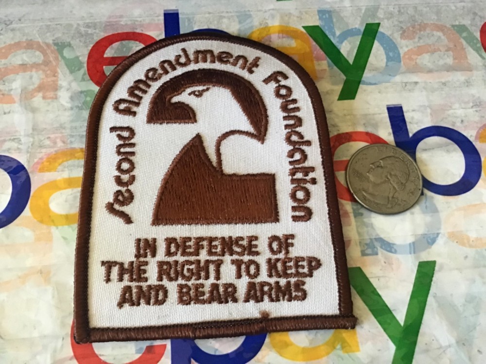 SECOND AMENDMENT FOUNDATION PATCH right to keep & bear arms