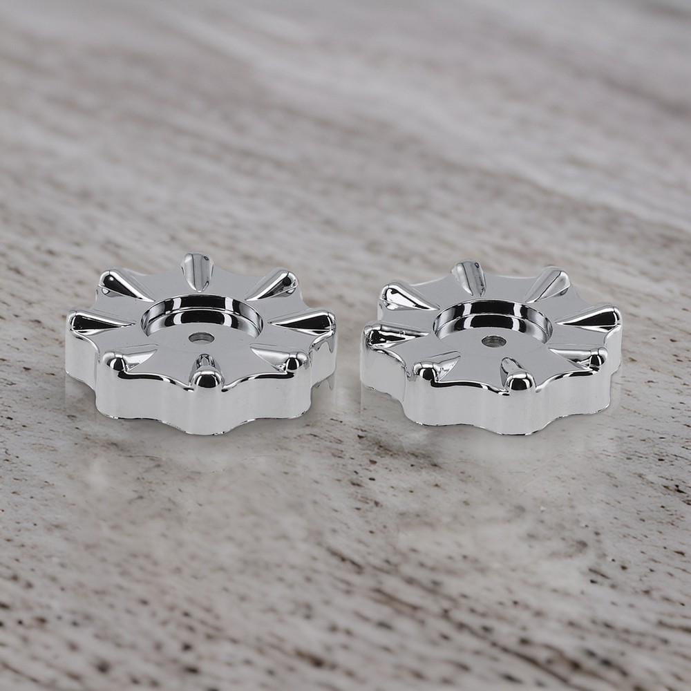 Easy to Operate Round Wheel Faucet Handle Knobs 2 Pack for Manifold Gauges