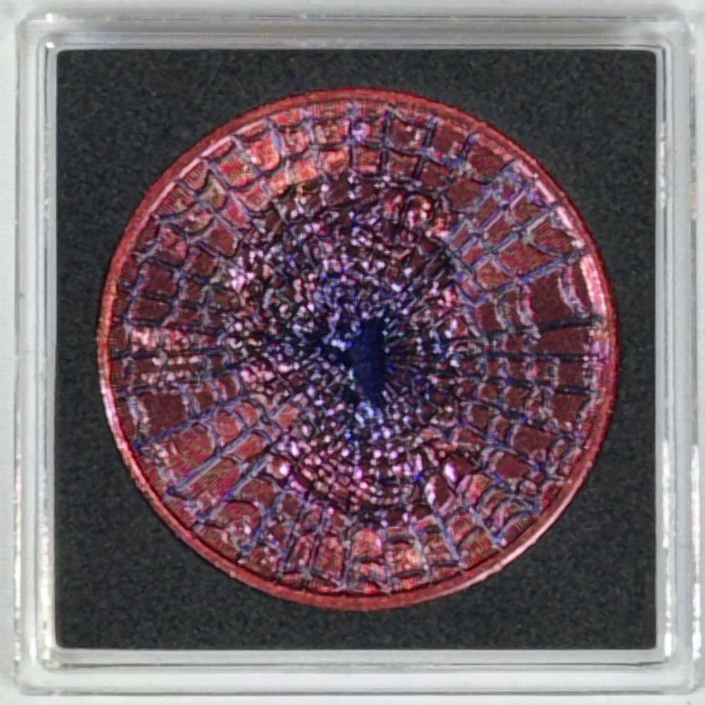 2023 Canada Maple Leaf Colorized "Spiderweb" 1 oz .9999 Silver Coin
