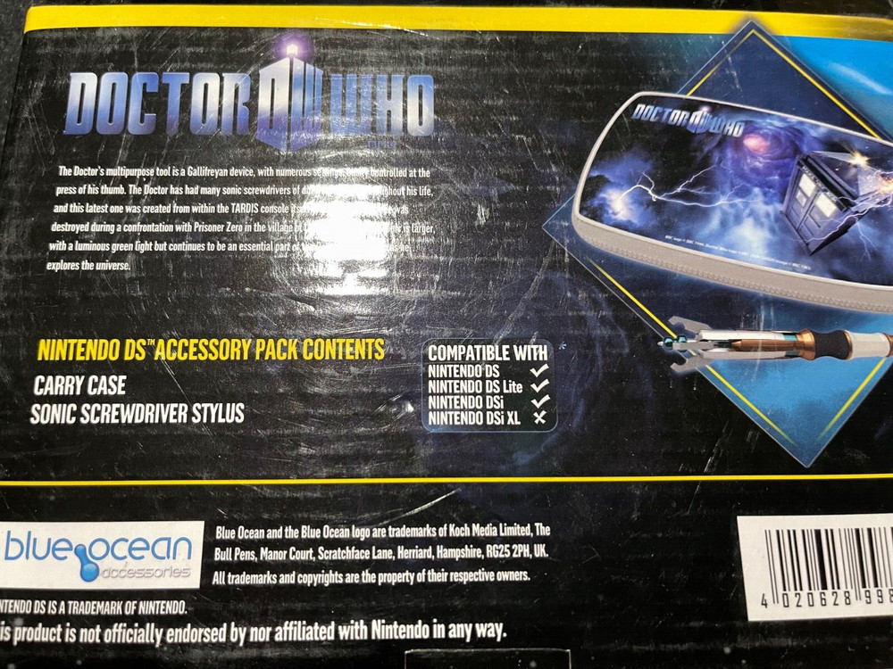 Doctor Who Nintendo DS Accessory Pack (box damaged)