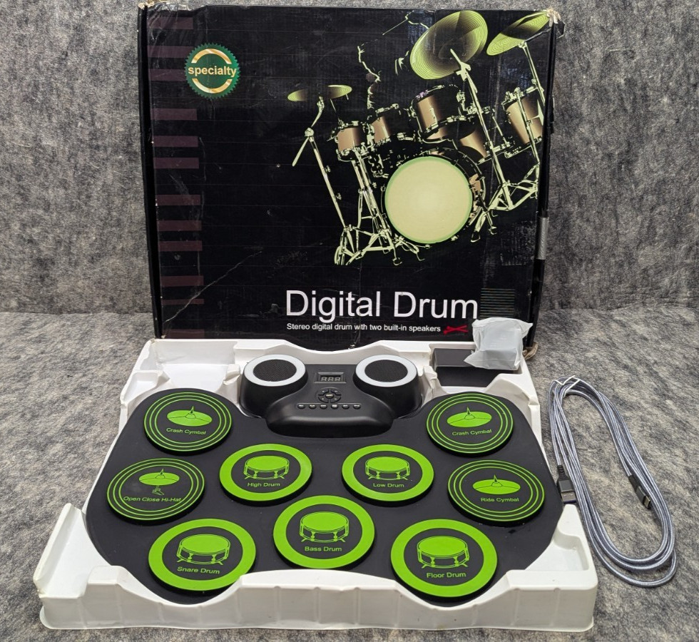 Quality Digital Drum Portable Electronic Drum Kit 9 Pads, Bluetooth