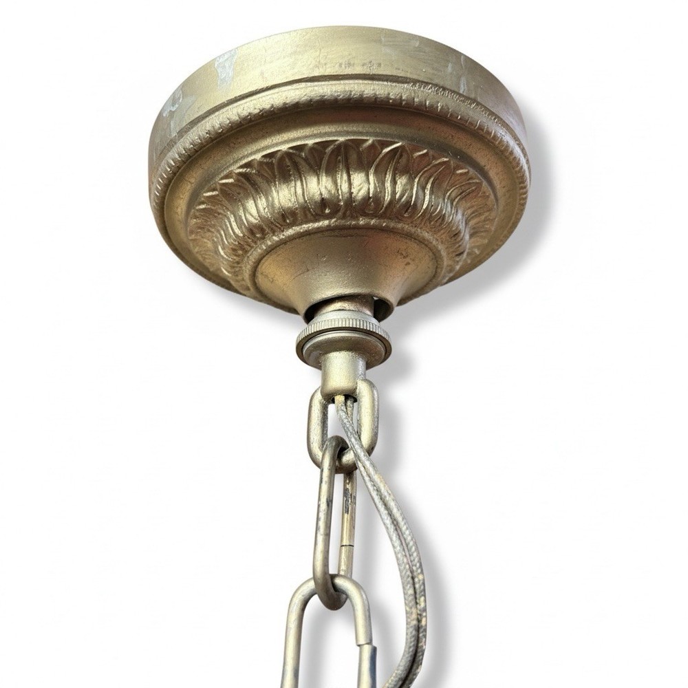 English Gilded Bronze Four Light Antique Lantern