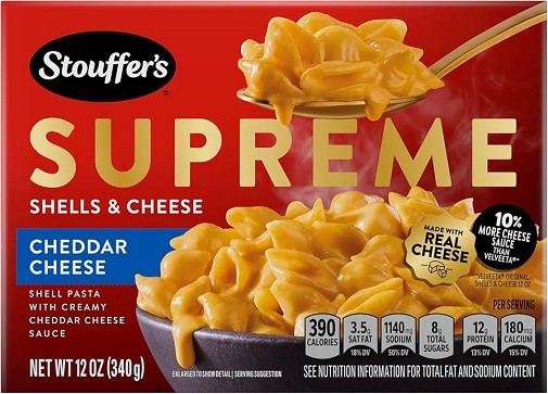 Stouffer's Supreme Shells & Cheese Cheddar Cheese