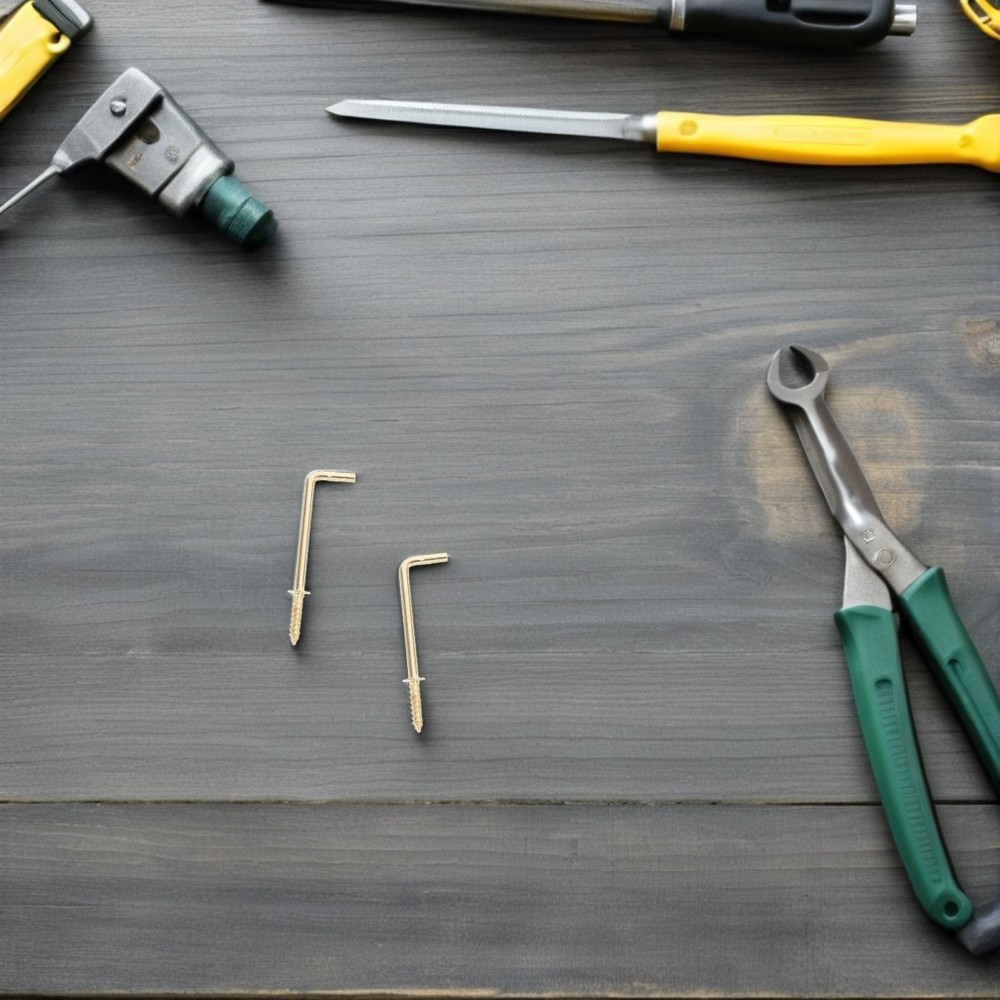30 Pcs Right Angle Hook Hanging Hooks for Workplace Shape Screws