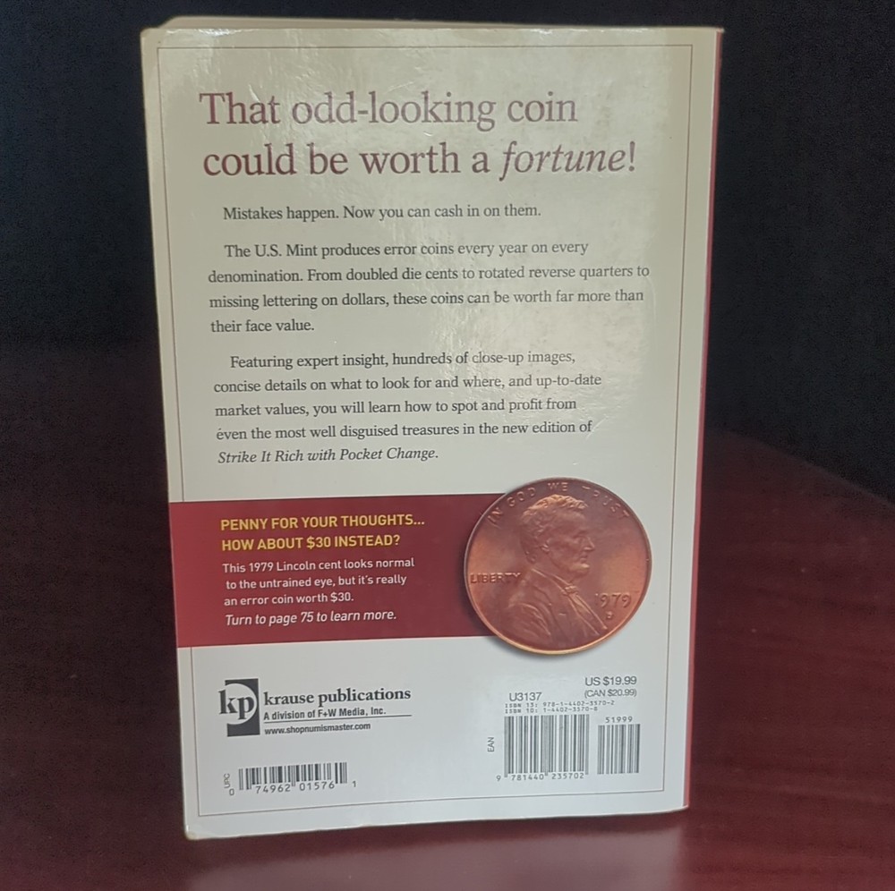 Krause Publications Strike It Rich With Pocket Change Error Coins Guide Book
