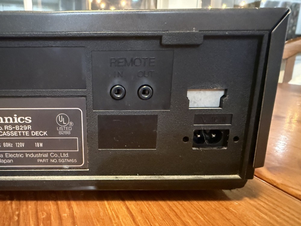 Technics RS-B29R Stereo Cassette Deck Auto Reverse Dolby-Tested Powers On & Runs