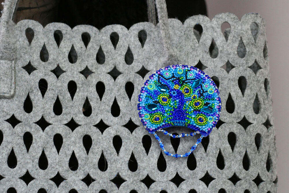 Abris Art Beading Decoration - Peacock AD-006
