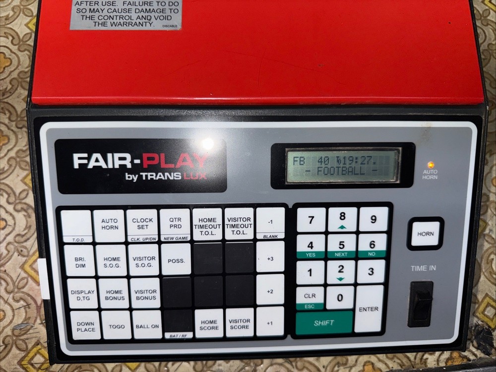 FairPlay Translux MP50 Scoreboard Controller Console Wired Mp70 Firmware