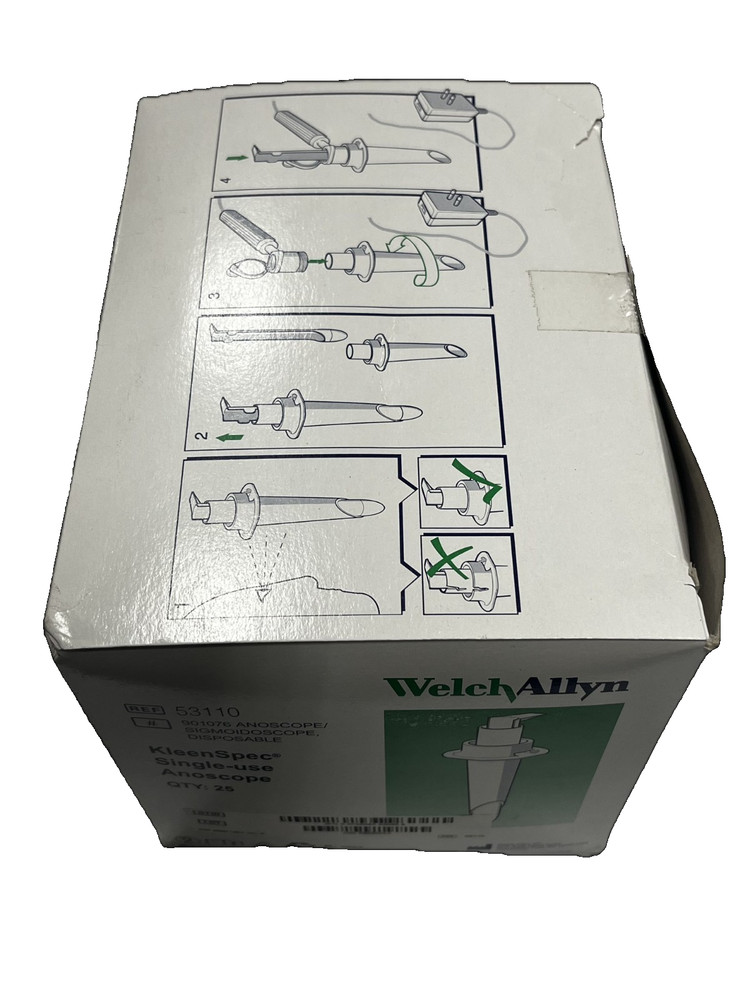 KleenSpec Disposable Single-use Anocscopes, 25ct per box