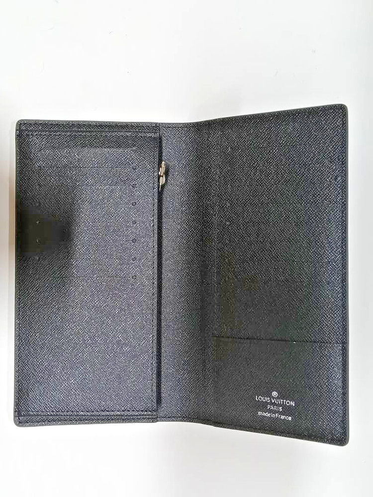 Louis Vuitton Monogram Eclipse Brazza Canvas Long Black Compact Wallet W/Box