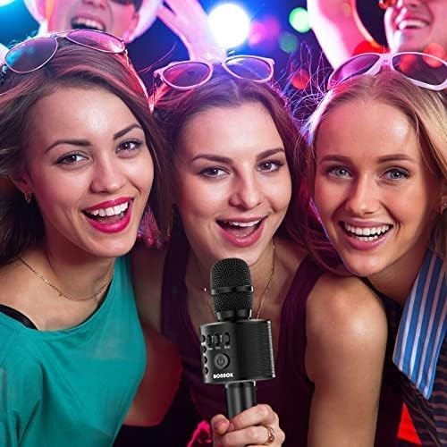 Portable Bluetooth Karaoke Microphone with Volume Control - Ideal Gift for All