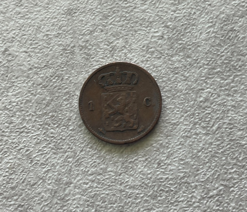 1863 Netherlands 1 One Cent L2