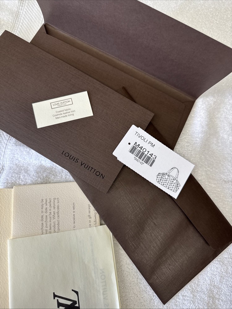 Authentic LOUIS VUITTON Empty Box Tivoli PM M40143