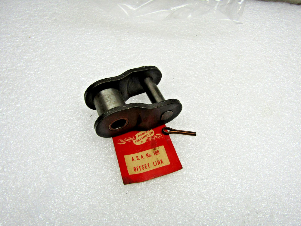 Browning #100-1 Roller Chain Offset Link Half Link