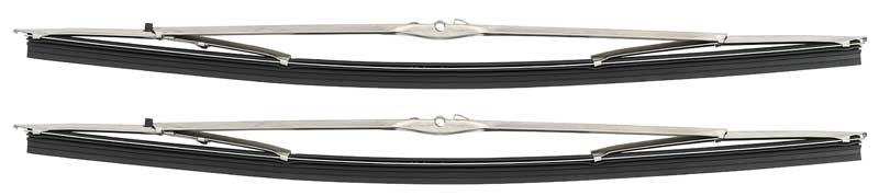 1970-79; Windshield Wiper Blade Set; 16"; Side Lock Style; with Button Refill