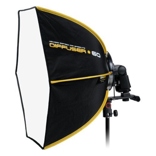 SMDV Diffuser 60 Smart Softbox - 20x24" Hexagon Soft Box for Speedlight Flash