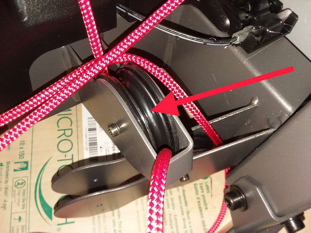 ONE USED BOWFLEX HVT Small Cable Base Pulley