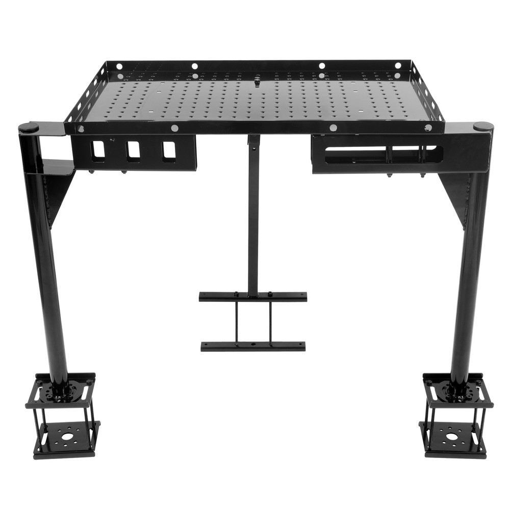 300LBS Trailer Tray Cargo Carrier Rack Travel Storage Mount RV Generator Mount