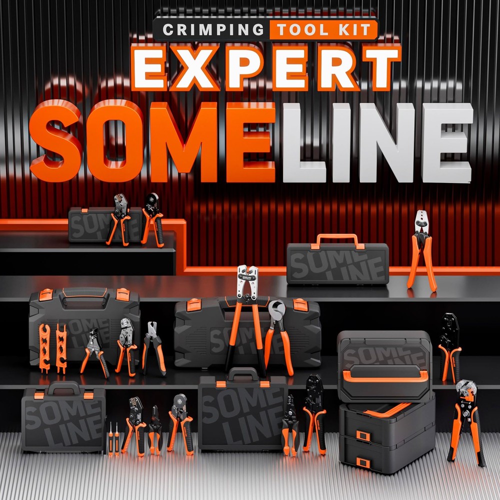 ® Solar Connector Crimping Tool Kit, 14-10 AWG Crimper for Solar Panel Cable ...