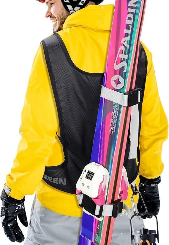 Ski Carrier Strap Harness with Pole & Boot Carry Ski Backpack Sling